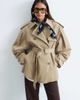 & Other Stories & Other Stories short cotton belted trench coat in beige-NEUTRAL - 1
