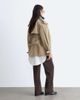 & Other Stories & Other Stories short cotton belted trench coat in beige-NEUTRAL - 4
