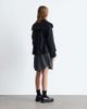 & Other Stories & Other Stories short peacoat with strapped cuffs in black - 4