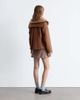 & Other Stories & Other Stories short peacoat with strapped cuffs in brown - 4