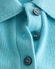 & Other Stories & Other Stories short sleeve polo wool knit sweater in turquoise-Blue - 4