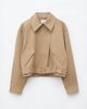 & Other Stories & Other Stories short trench jacket in dark beige-NEUTRAL - 4