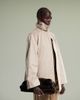 & Other Stories & Other Stories short trench jacket with strap funnel neck detail in beige-Neutral - 1
