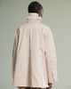 & Other Stories & Other Stories short trench jacket with strap funnel neck detail in beige-Neutral - 4