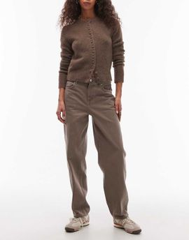 & Other Stories & Other Stories slim barrel leg jeans in brown washed mole-Neutral
