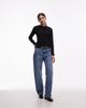 & Other Stories & Other Stories slim fit pure merino wool sweater in black - 2