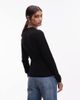 & Other Stories & Other Stories slim fit pure merino wool sweater in black - 4