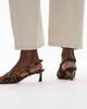 & Other Stories & Other Stories slingback pointed toe heels in faux cow hair cow print-Neutral - 4