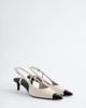 & Other Stories & Other Stories slingback pumps in white & black - 2
