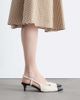 & Other Stories & Other Stories slingback pumps in white & black - 3