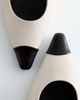 & Other Stories & Other Stories slingback pumps in white & black - 4