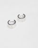 & Other Stories & Other Stories small chunk hoop earrings in silver - 2