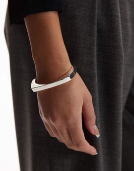 & Other Stories & Other Stories square band bangle in silver