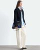 & Other Stories & Other Stories strong shoulder cropped structured cardigan in navy - 3
