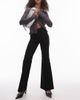 & Other Stories & Other Stories structured jersey pull-on pants with flare leg in black - 1