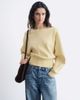 & Other Stories & Other Stories sweater with volume sleeves and deep cuffs in caramel-Neutral - 1