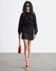 & Other Stories & Other Stories sweater with volume sleeves and deep cuffs in chocolate brown-Black - 1