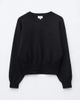 & Other Stories & Other Stories sweater with volume sleeves and deep cuffs in chocolate brown-Black - 4