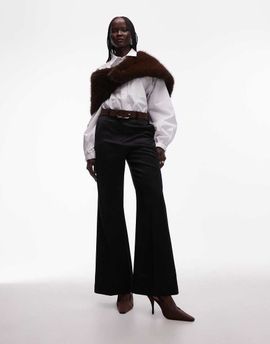 & Other Stories & Other Stories tailored flared pants in black