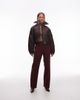 & Other Stories & Other Stories tailored flared pants in burgundy - 1
