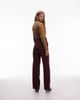 & Other Stories & Other Stories tailored flared pants in burgundy - 4