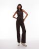 & Other Stories & Other Stories tailored flared pants in dark brown - 1