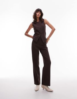 & Other Stories & Other Stories tailored flared pants in dark brown