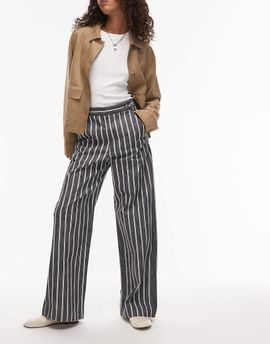 & Other Stories & Other Stories tailored pants in navy and white stripe-Multi