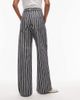 & Other Stories & Other Stories tailored pants in navy and white stripe-Multi - 2