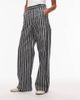 & Other Stories & Other Stories tailored pants in navy and white stripe-Multi - 3