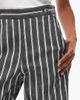 & Other Stories & Other Stories tailored pants in navy and white stripe-Multi - 4