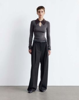 & Other Stories & Other Stories tailored wide leg pants in gray - part of a set