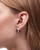 & Other Stories & Other Stories teardrop stud earrings in emerald and gold tone-Multi - 3