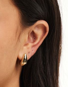 & Other Stories & Other Stories teardrop stud earrings in gold