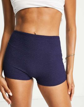 & Other Stories & Other Stories textured bikini boxer bottoms in navy