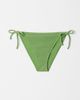 & Other Stories & Other Stories textured crinkle side tie bikini bottoms in green - 1
