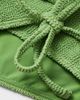 & Other Stories & Other Stories textured crinkle side tie bikini bottoms in green - 2