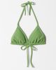 & Other Stories & Other Stories textured crinkle triangle bikini top with removable padding in green - 1