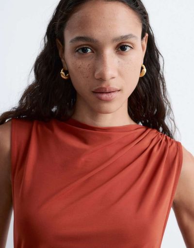& Other Stories & Other Stories thick twist hoops in gold
