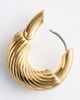 & Other Stories & Other Stories thick twist hoops in gold - 3