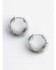 & Other Stories & Other Stories thick twist hoops in silver - 2
