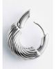 & Other Stories & Other Stories thick twist hoops in silver - 4