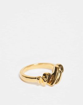 & Other Stories & Other Stories thin twist ring in gold