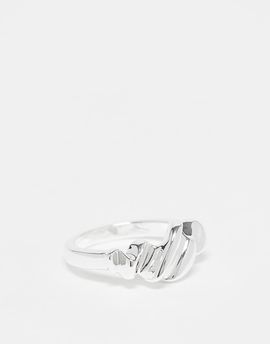 & Other Stories & Other Stories thin twist ring in silver