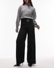 & Other Stories & Other Stories tie belt flared tailored pants in black - 1