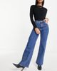 & Other Stories & Other Stories Treasure cotton long wide leg jeans in vikas blue - MBLUE-Blues - 1