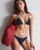 & Other Stories & Other Stories triangle bikini top in brown with blue trim - 1