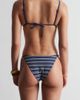 & Other Stories & Other Stories triangle ribbed bikini top in navy and white stripes-Blue - 4