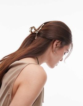 & Other Stories & Other Stories twisted hair claw clip in gold
