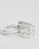 & Other Stories & Other Stories twisted hoop and cuff earrings set in silver tone - 3